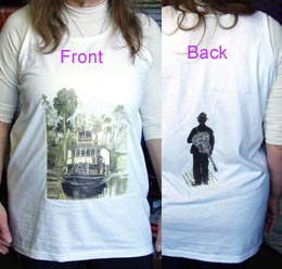Blues Guitar White T-shirt Vest